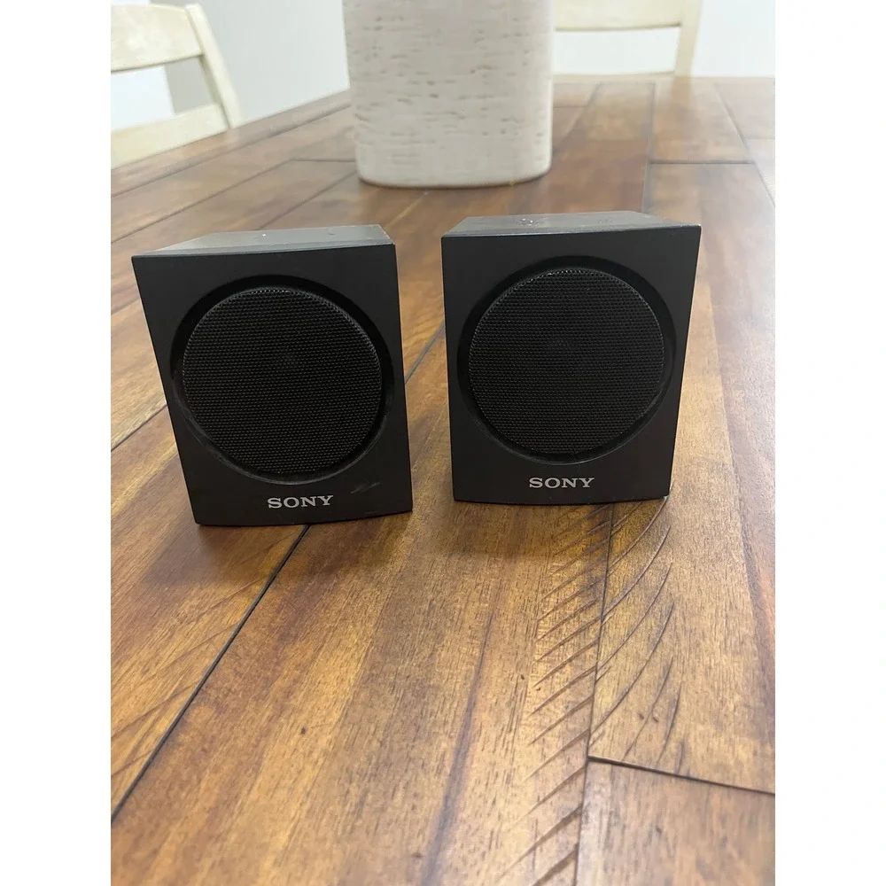 Sony SS-TS107 Speaker System Pair Black Good Wired Home Theater Surround